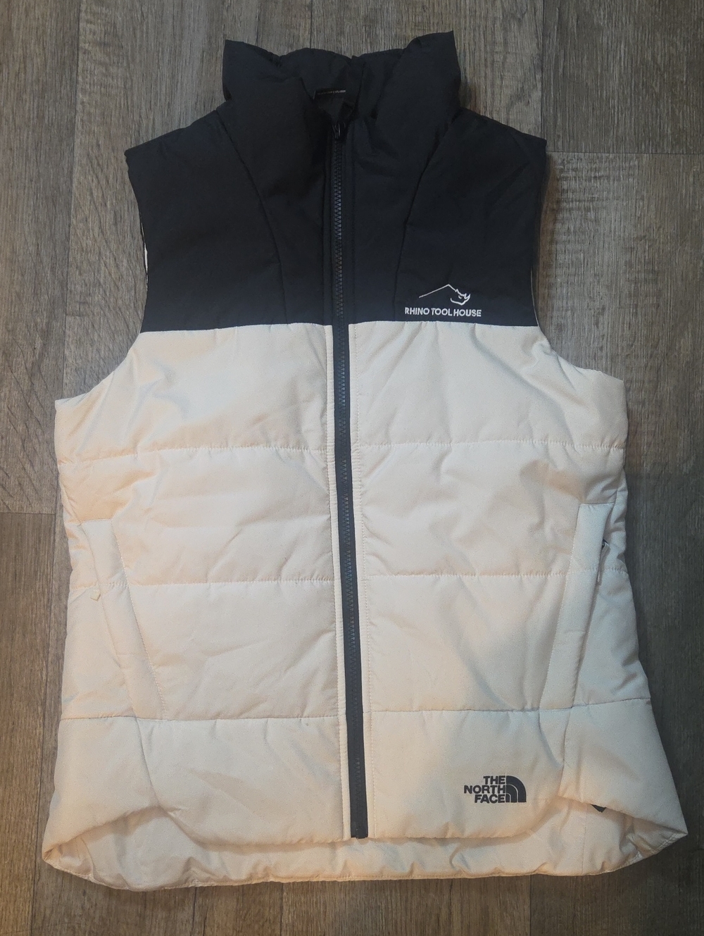 The North Face Black and Cream Women's Vest Jacket